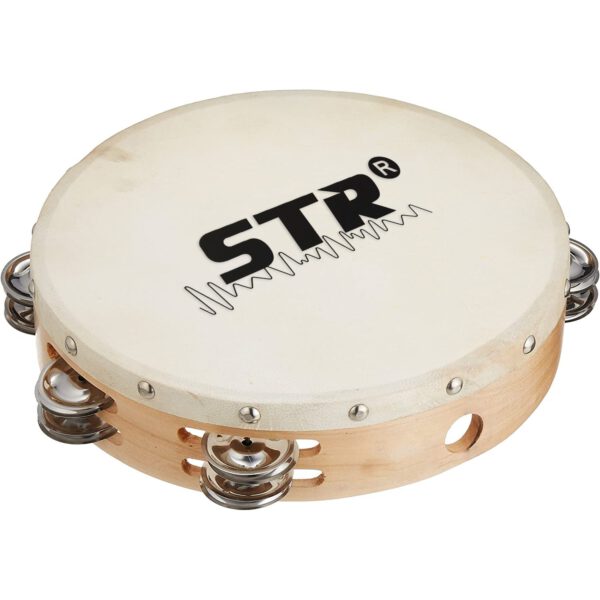 STR Wooden Tambourine W/Skin